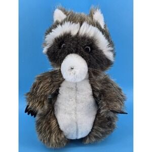 Vintage Dakin Ringo Raccoon Plush 1979 Standing 15" Brown Stuffed Animal #24